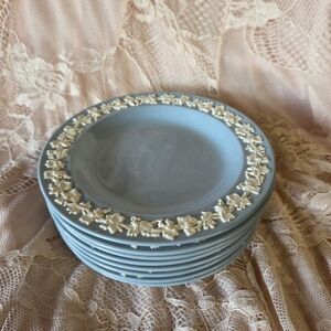 Wedgwood Embossed Queen's Ware Bread & Butter Plates (Multiple Available)
